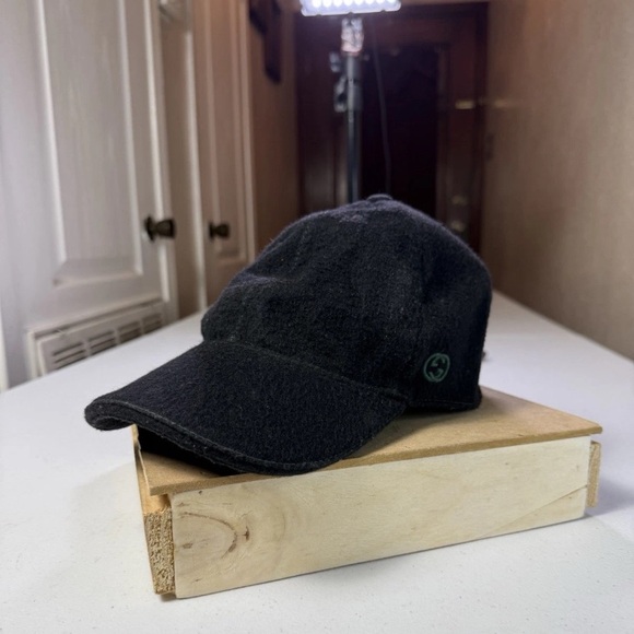 Gucci Other - GUCCI Baseball Cap Sz S 57 cm Black Hat